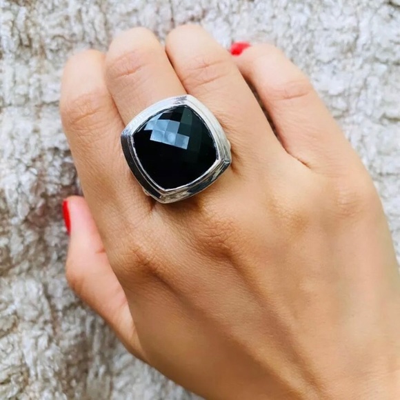 David Yurman Jewelry - David Yurman Black Onyx Albion Ring, Size 6